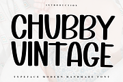 Chubby Vintage, a Serif Font by InermediaSTUDIO (Thumbnail 1 of 6)