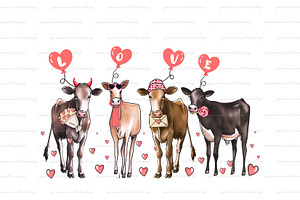 Valentine Cow Png-Heifer Valentine