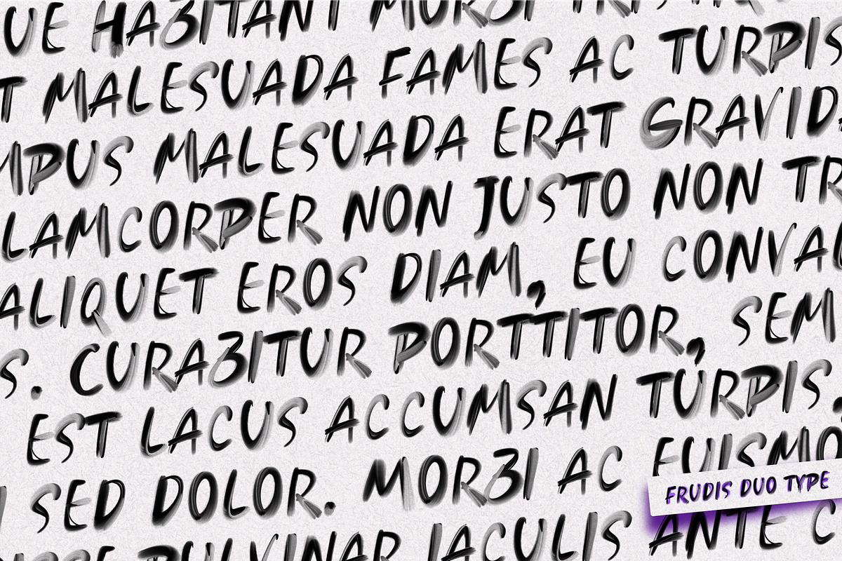 FRUDIS. OTF SVG PAINT Duo fonts., a Handwritten Font by Luxfont (Photo 10 of 10)