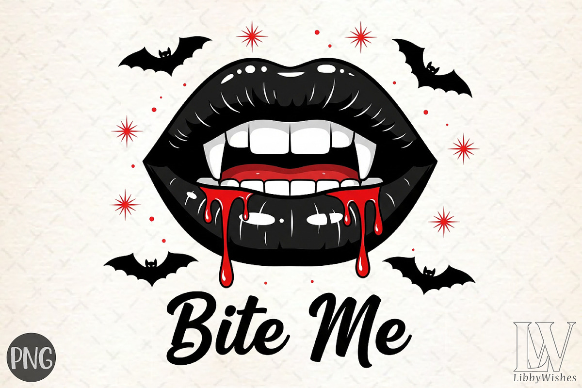Gothic Halloween Sublimation PNG, an Illustration by Libby Wishes (Photo 1 of 6)