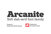 Arcanite - Soft Slab Serif Font Fami
