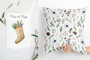 Zero Waste Christmas watercolor set, a Decorative Illustration by Natalia Fedorova (Thumbnail 13 of 14)