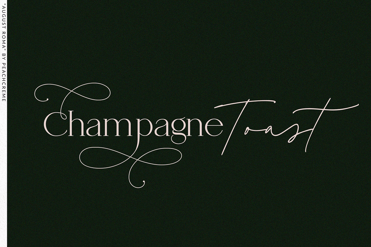 August Roma//Elegant Luxury Font Duo, a Handwritten Font by PeachCreme (Photo 9 of 43)