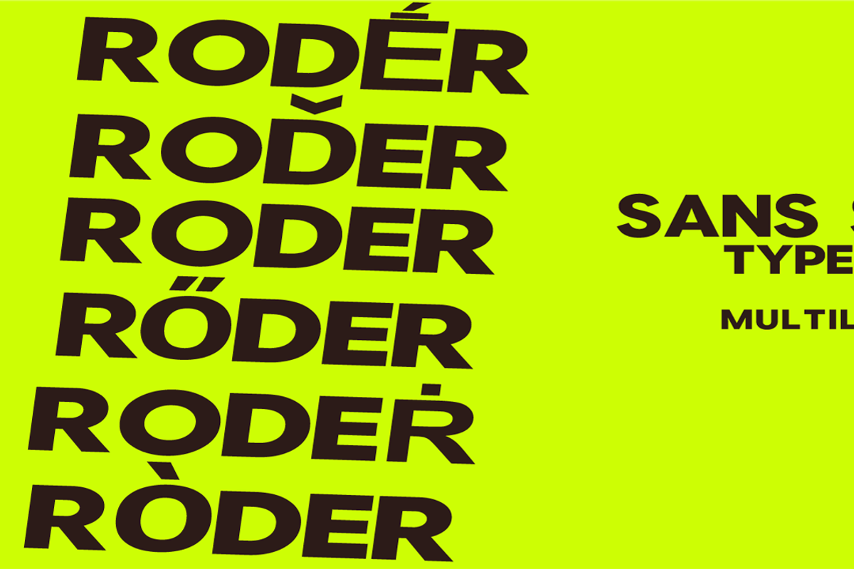 RODER – Modern Geometric Sans Serif, a Sans Serif Font by Dipto design (Photo 5 of 5)