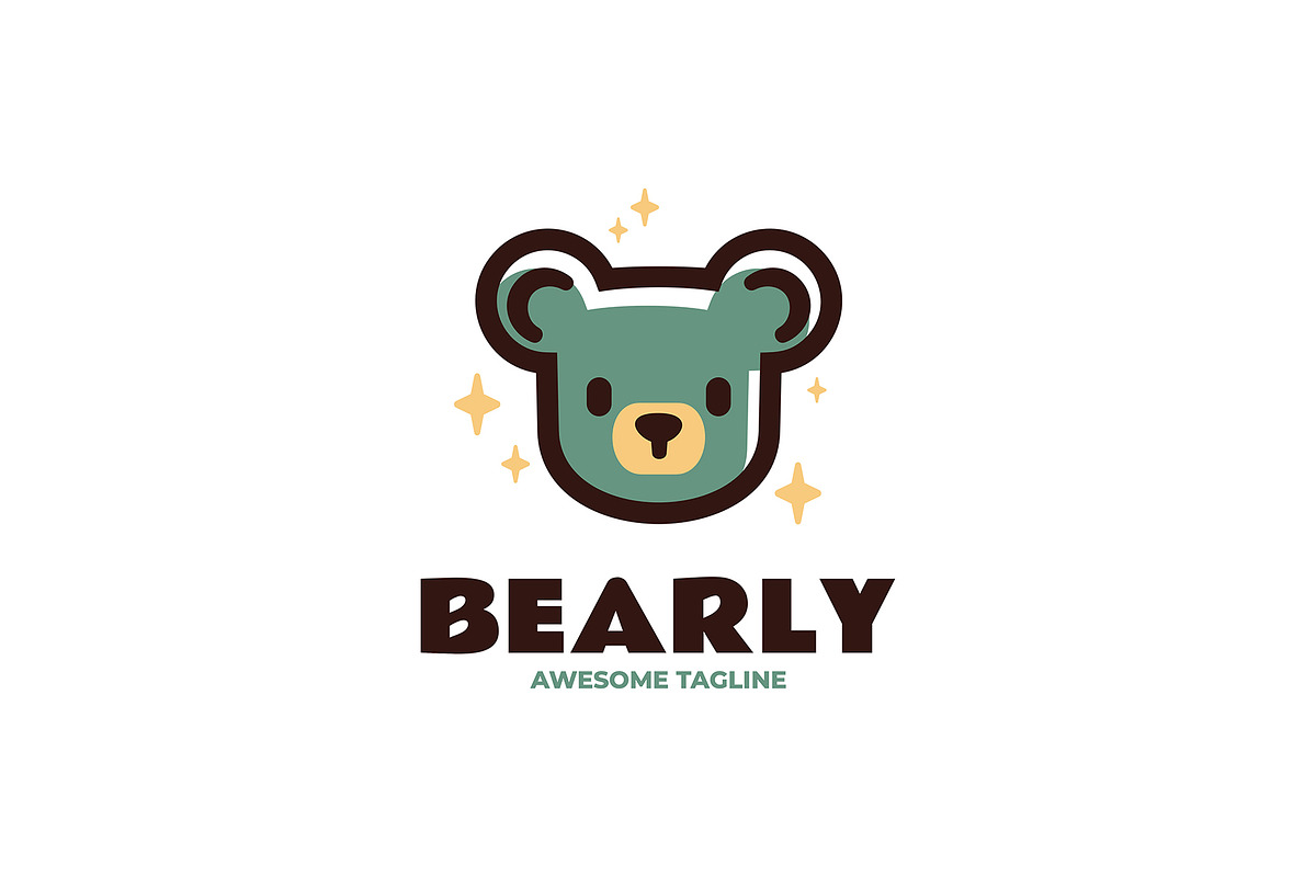 Bear Simple Mascot Logo, a Branding & Logo Template by Artnivora.Std