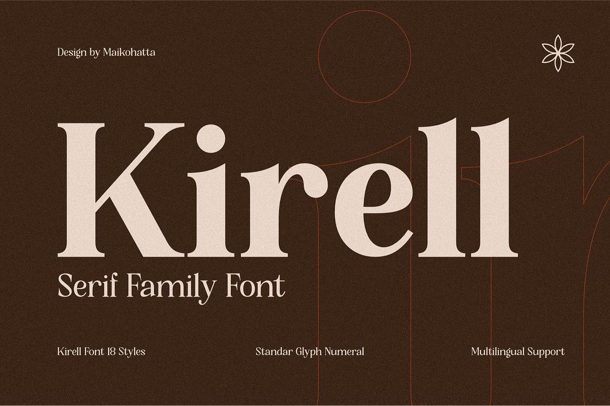 Kirell - Elegant Serif Family, a Serif Font by MaikoHatta (Photo 1 of 9)