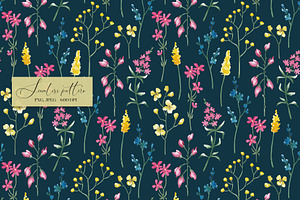 Wildflowers Summer Floral Pattern