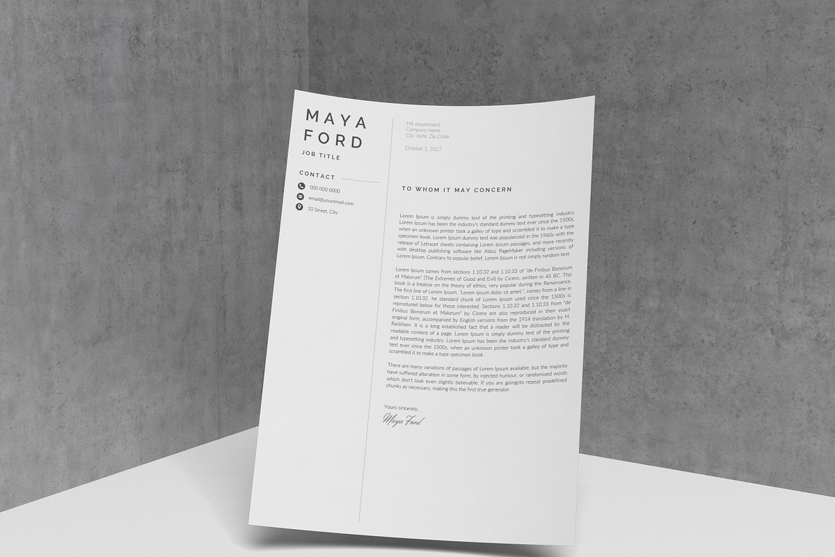 Resume Template / CV, a Resume Template by TheResumeCoach (Photo 4 of 7)