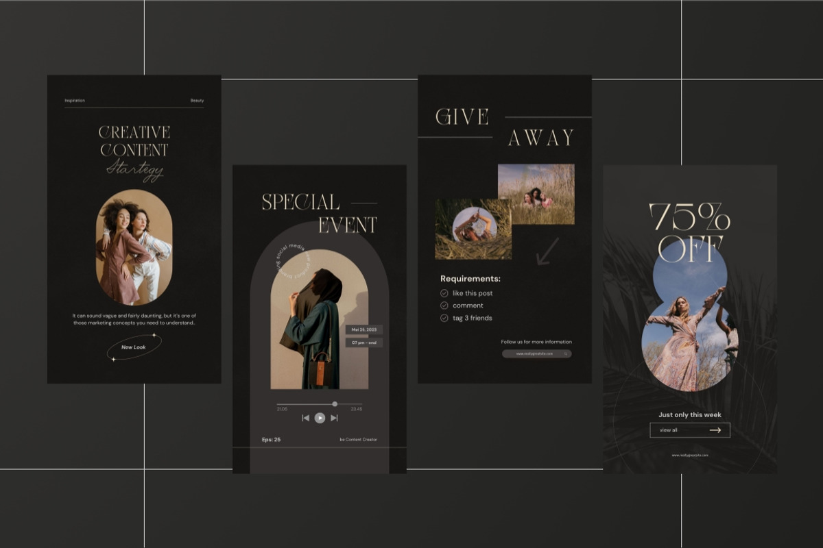 Luxury Branding Coach Canva Template, a Social Media Template by Brandearth RRGraph (Photo 3 of 8)
