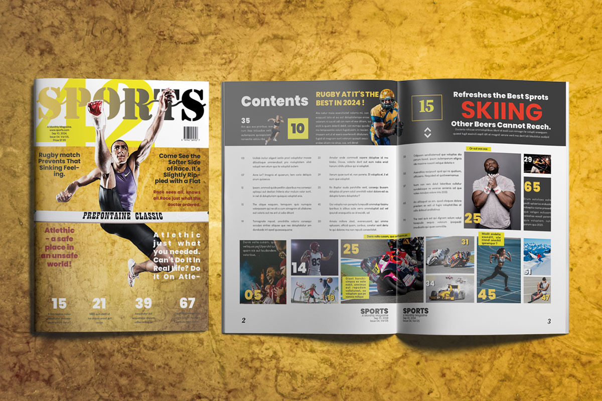 The Best Sports Magazine, a Magazine Template by Swayang (Photo 1 of 23)
