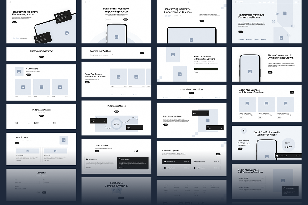 Wireframe Kit Design, an UI Kit Template by SLAB! Design (Photo 3 of 3)