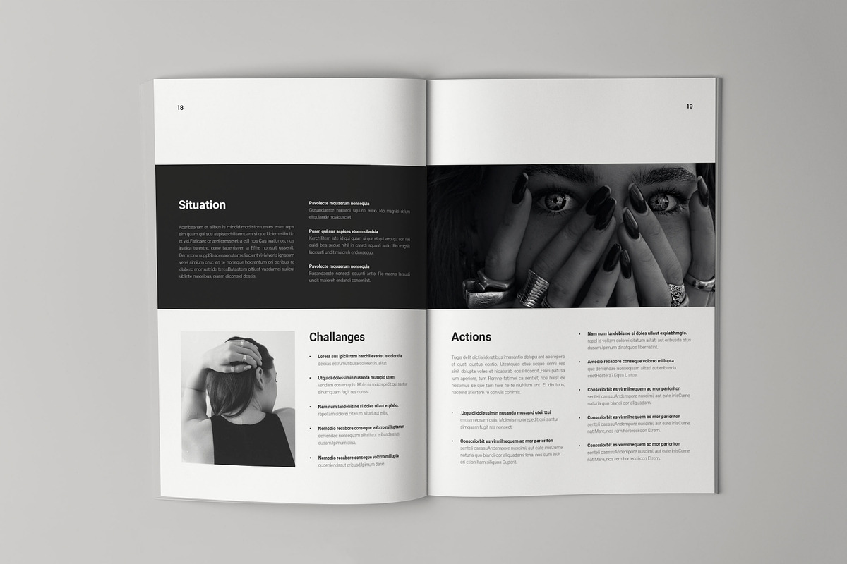 Case Study Template, a Brochure Template by HR Studio (Photo 10 of 12)