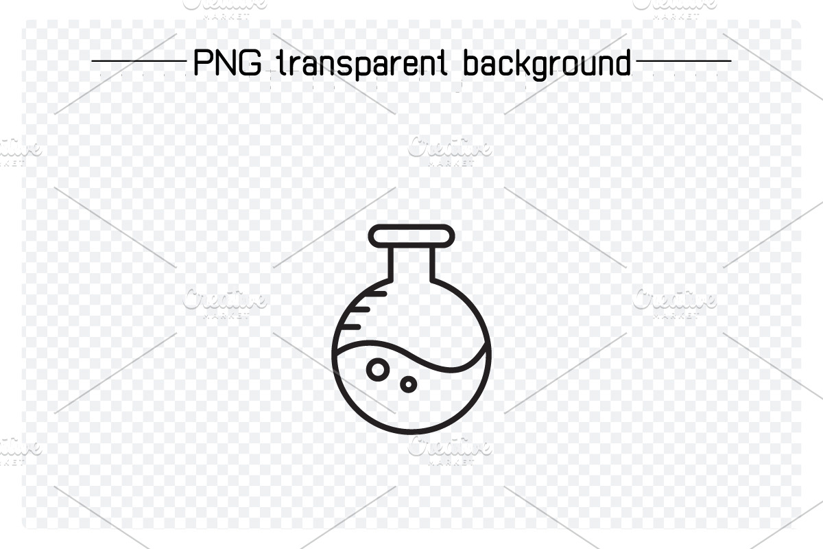 Lab Glassware Tube Flask Icons, an Outline Icon by Designfour (Photo 6 of 7)