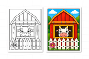 Farm Animals Coloring Pages for Kids, an Animal Illustration by Coco Bloom (Thumbnail 6 of 8)
