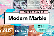 9 in 1 Modern Marble Bundle, a Texture Graphic by Fox & Bear (Thumbnail 1 of 16)