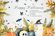 Magic Halloween Watercolor Set, an Object Illustration by annasokol_ (Thumbnail 1 of 8)