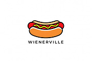 Wienerville Hot Dog, a Branding & Logo Template by Logocreative (Thumbnail 1 of 2)