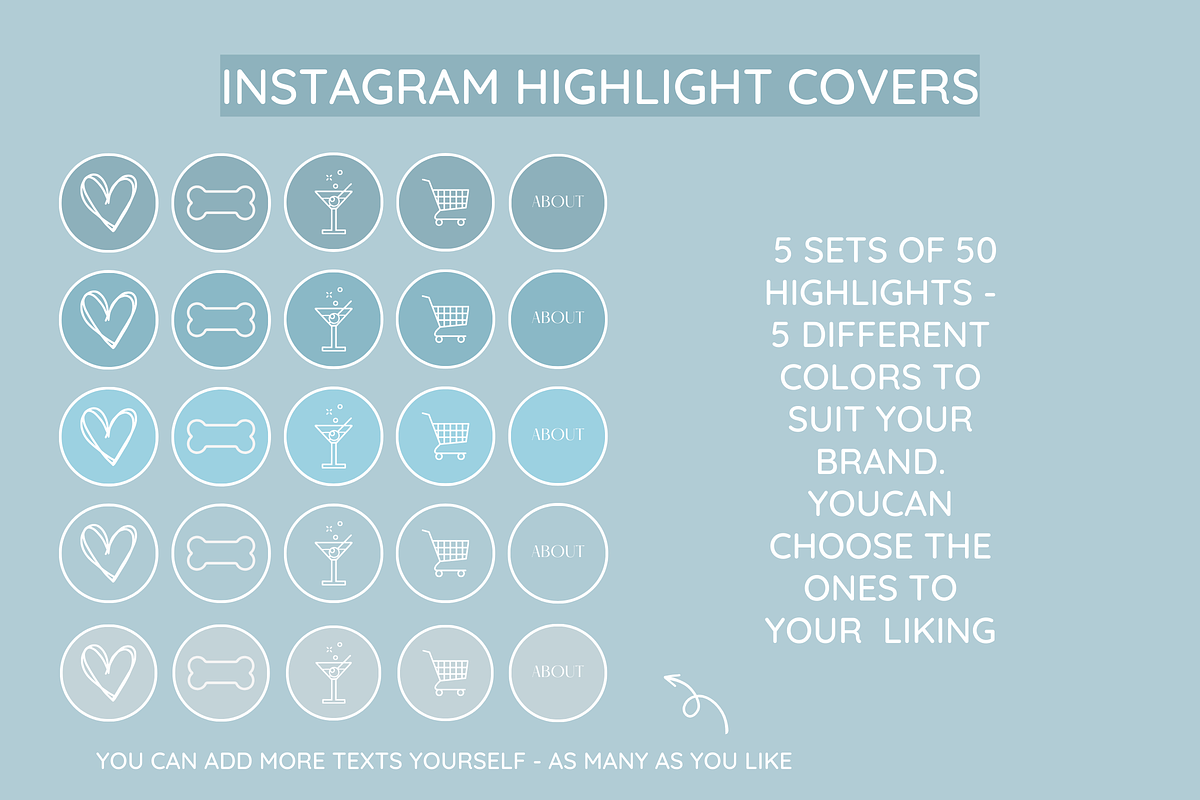 Blue Instagram Mega Bundle preview 7
