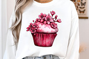 Whimsical spring cupcake clipart, an Illustration by SinaCreation (Thumbnail 7 of 11)