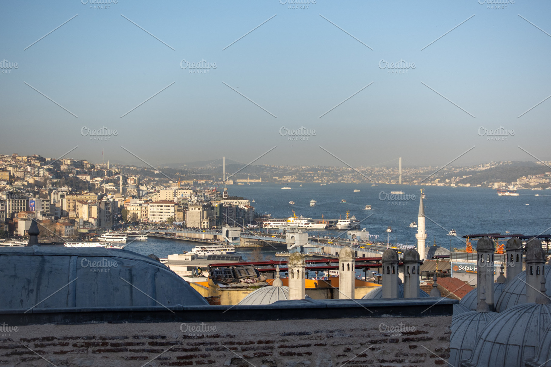 Istanbul Cityscape: Bosphorus Bridge, an Architecture Photo by Designshot