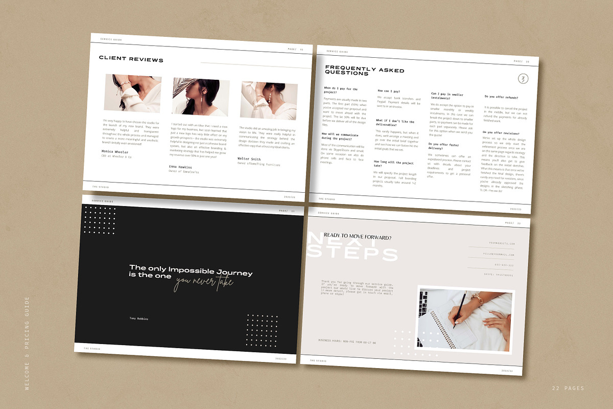 Studio Client Welcome & Pricing Kit, a Templates & Theme by AndrewPixel