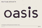 Artisan TM – Distressed Typewriter, a Sans Serif Font by Type Mania (Thumbnail 6 of 13)