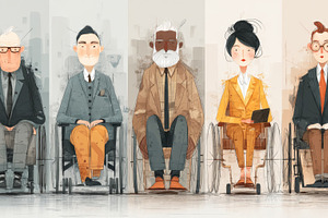 Collaborative team of professionals showcasing inclusion and diversity in the w, a Photo by AS photostudio