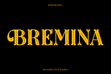 Bremina Decorative Serif Font