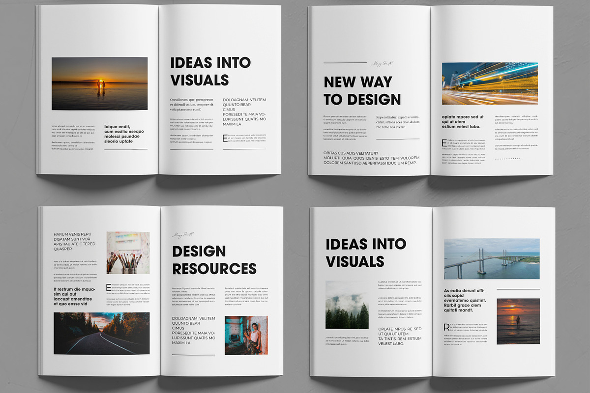 Print Magazine Layout Template