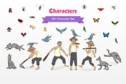 Mouse Deer and Farmer Characters, an Illustration by Creatornomic (Thumbnail 4 of 5)