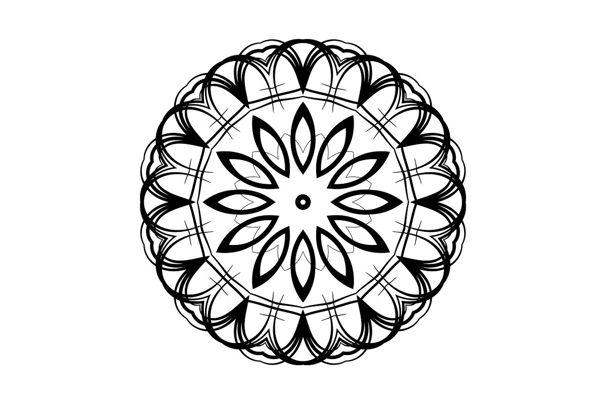 Decorative Mandala Digital Art Pack, a Decorative Illustration by NJ Himel (Photo 24 of 101)