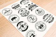 12 Retro Badges and Labels, a Branding & Logo Template by Arys Design (Thumbnail 5 of 7)
