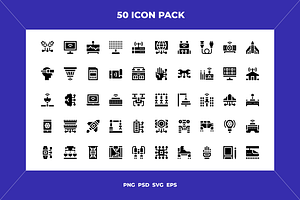 Technology icons, an Outline Icon by Wencory