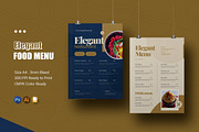 Elegant Foodys Menu, a Print Template by Esensifiksi.studio (Thumbnail 1 of 2)