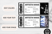 Editable Concert Ticket Template, an Invitation Template by YasdeyDesigns (Thumbnail 8 of 9)