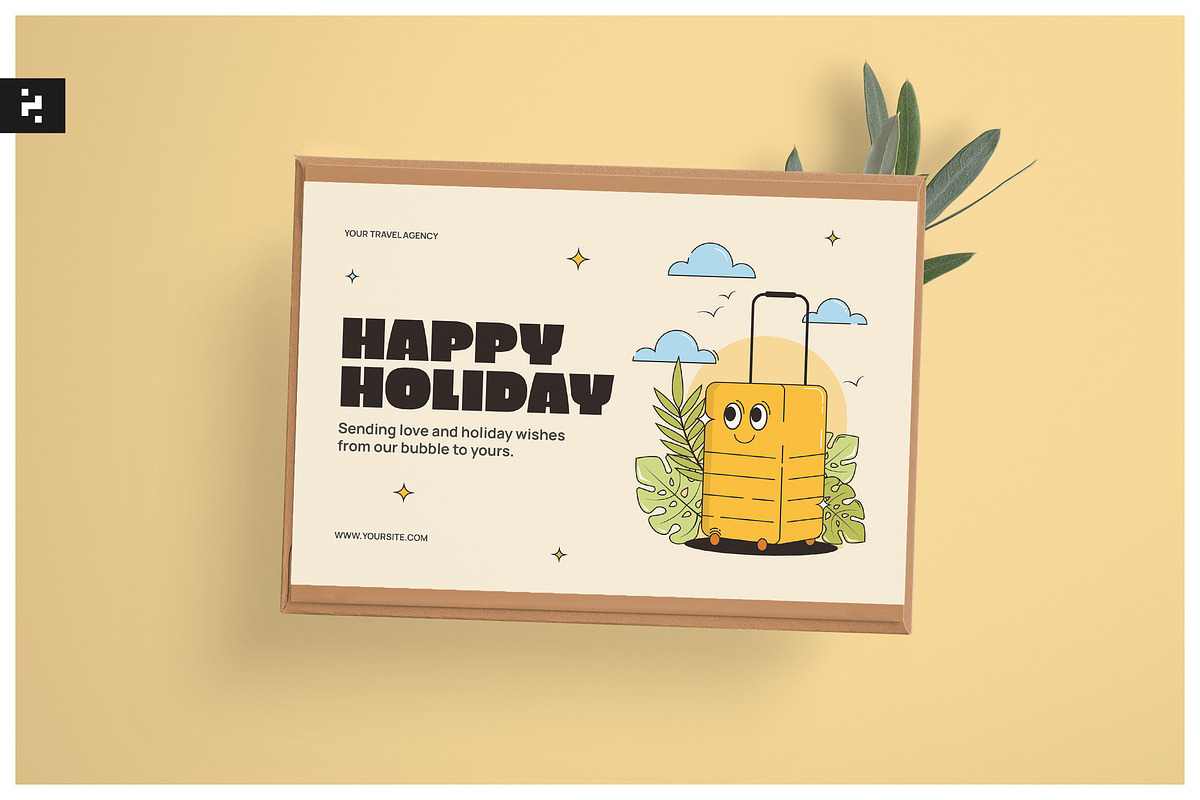 Travel Greeting Card - Retro Theme, a Card Template by Neermana (Photo 1 of 4)