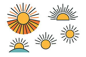 Bright sunburst vector illustration, an Illustration by ZinetroN
