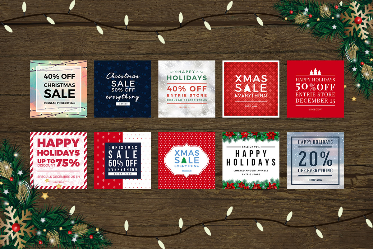 Christmas Social Media Bundle, a Social Media Template by MinimalStudioCo (Photo 13 of 19)