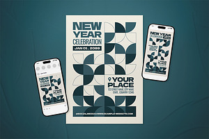 New Year Flyer Set, a Flyer Template by The Good Store