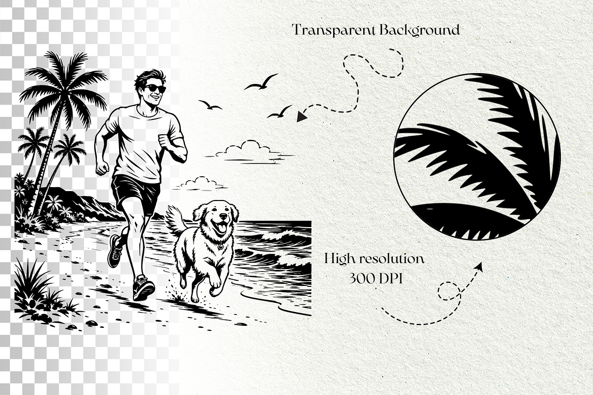 Beach Scenes SVG Graphics, a Seasonal Illustration by DENIDigitalArtSudio (Photo 8 of 8)