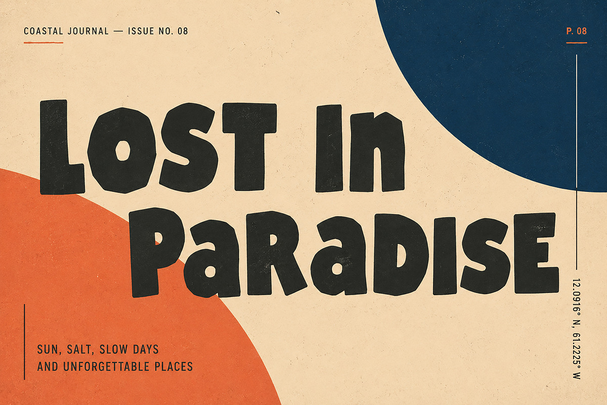 Island Block, a Slab Serif Font by Wow Magic (Photo 3 of 5)