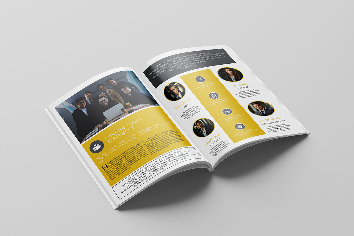 Annual Report Template, a Brochure Template by retrographix (Photo 8 of 14)