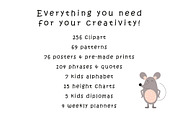 Big Kids Bundle Graphic & Patterns, an Animal Illustration by Nursery Art (Thumbnail 14 of 15)
