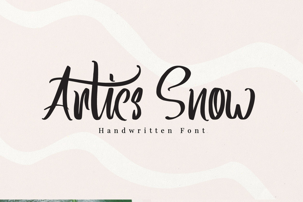 Artics Snow - Handwritten Font preview 8
