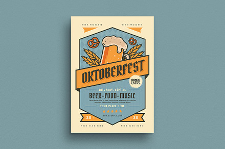 Oktoberfest Event Flyer, a Flyer Template by Guuver