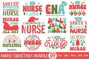 Nurse Christmas SVG Bundle, a Graphic by CraftlabSVG (Thumbnail 1 of 17)