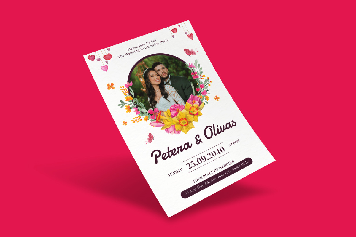 Just Married Wedding Invitation, an Invitation Template by dokudokunomi (Photo 2 of 4)