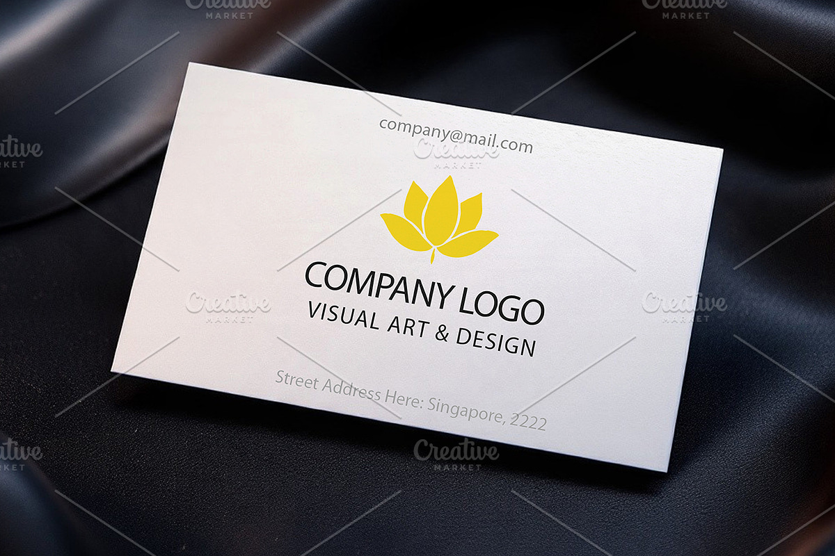 Business Card & Makeup Background, an Advertising Mockup by Mockup Stories (Photo 1 of 2)