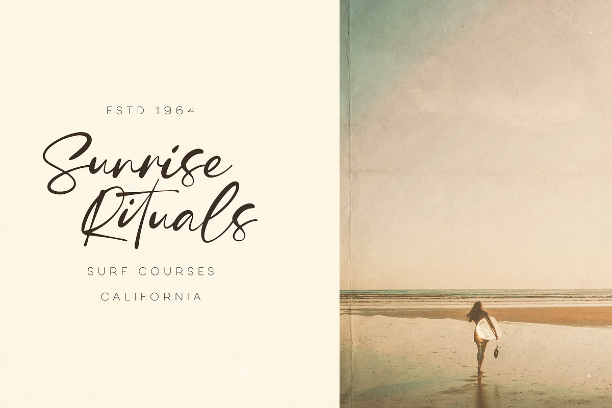 Retro Tales - clean and rough fonts, a Script Font by VP Fonts (Photo 2 of 10)