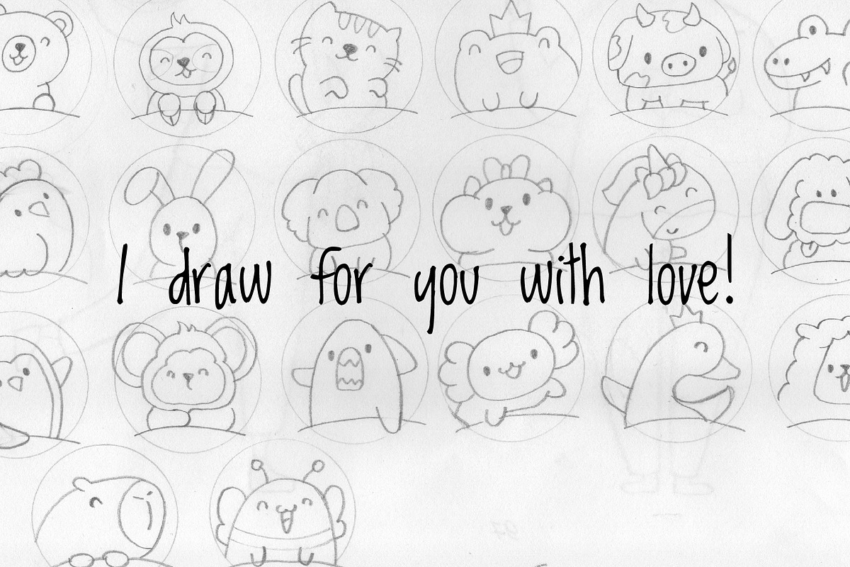 Cute Kawaii Dollar with Animals, an Animal Illustration by Palau (Photo 9 of 12)